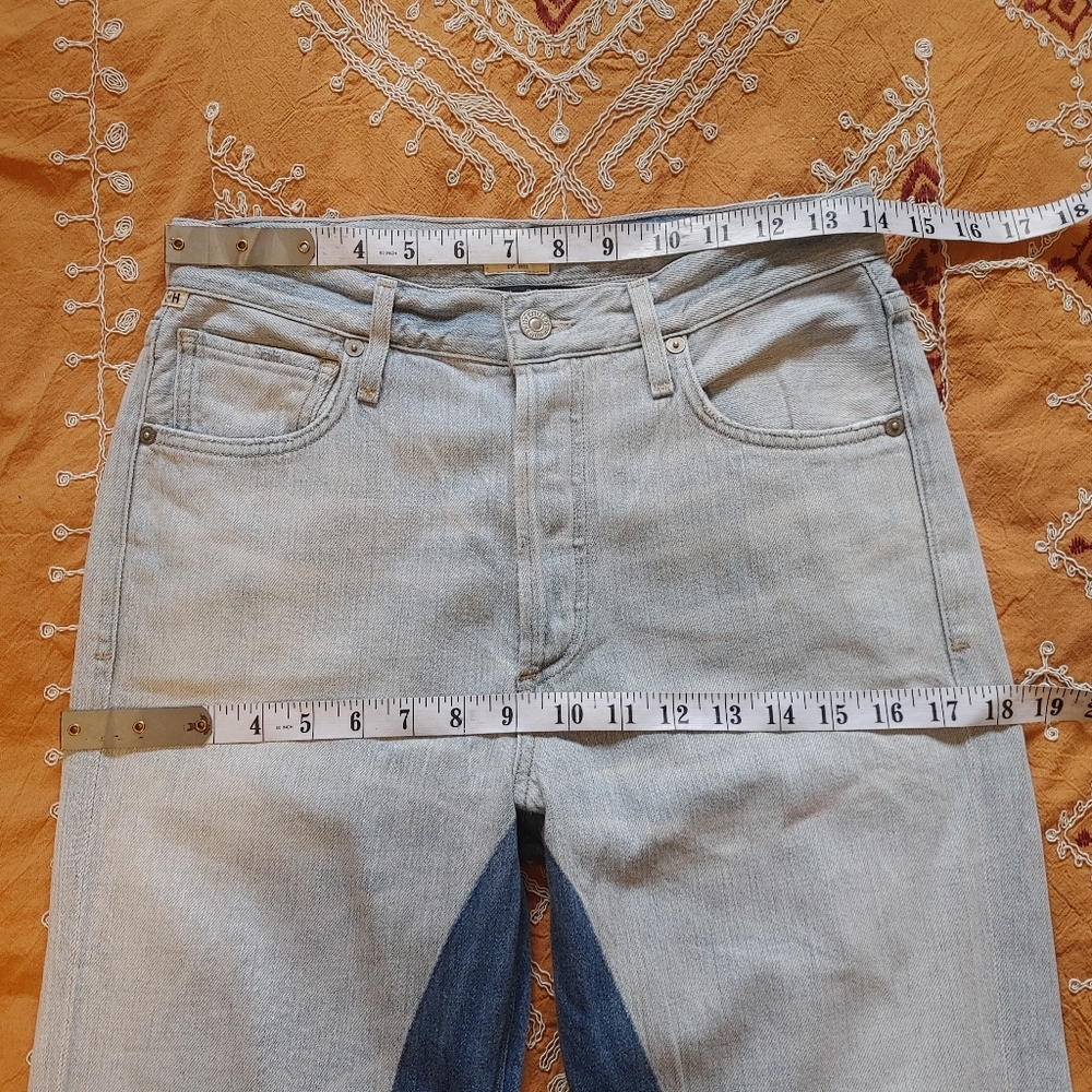 Citizens Of Humanity Cora Crop Relaxed Shadow Inseam Jeans 25 - Picture 13 of 15